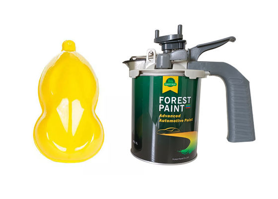 Weathering Resistance 2K Bright Yellow Car Paint Automotive Acrylic Clear Coat 1L/Tin