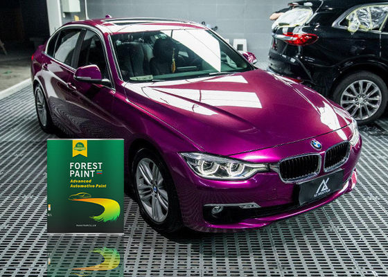 1L/Tin 2K Gloss Car Paint Purple High Hardness Topcoat Eco Friendly
