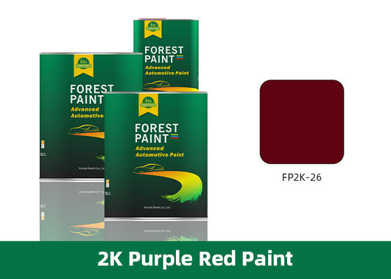 2K High Solids Gloss Car Paint Purple Red Car Scratch Repair Paint Anti Rust