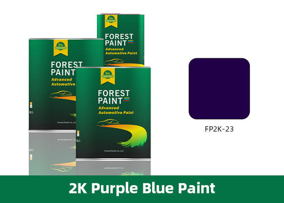 Automotive Touch Up Spray Paint , High Gloss 2K Purple Blue Car Paint
